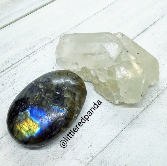Genuine Labradorite & white Quartz bundle - Picture 3 of 11